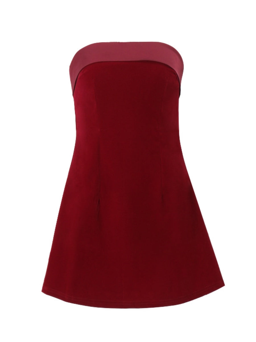 Chic Maroon Cocktail Dress