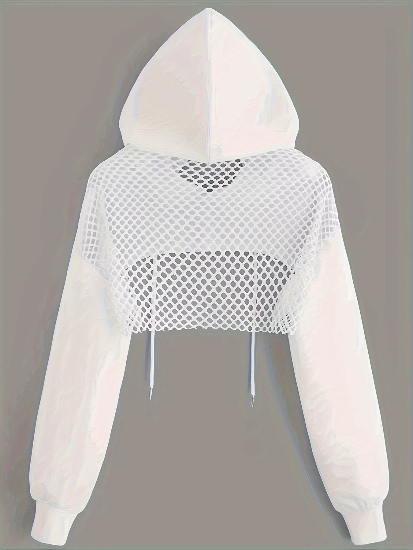 Edgy Cropped Mesh Top