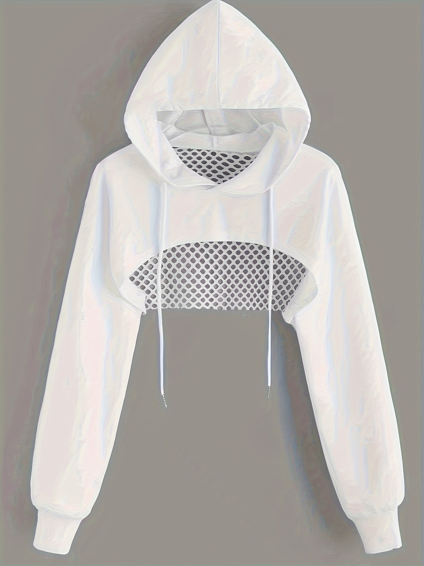 Edgy Cropped Mesh Top