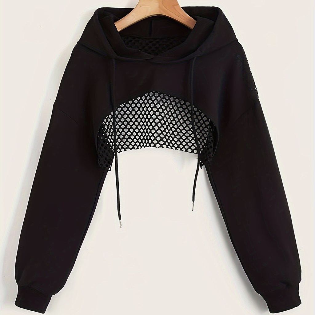 Edgy Cropped Mesh Top