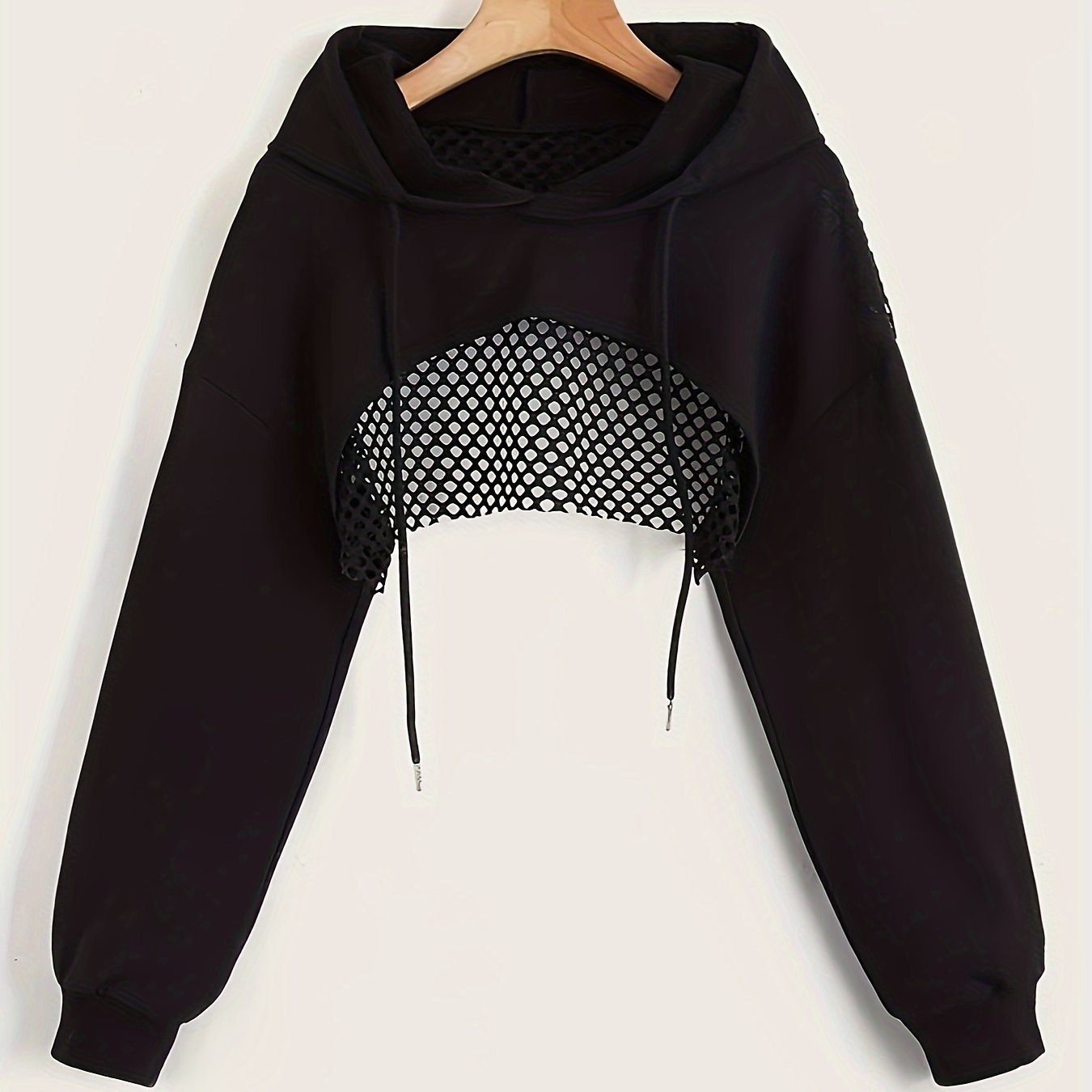 Edgy Cropped Mesh Top