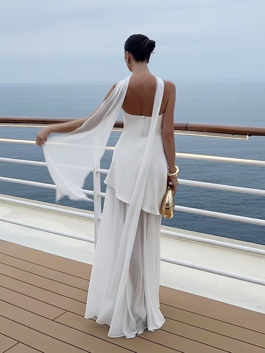 Chic Strapless Vacation Maxi Dress