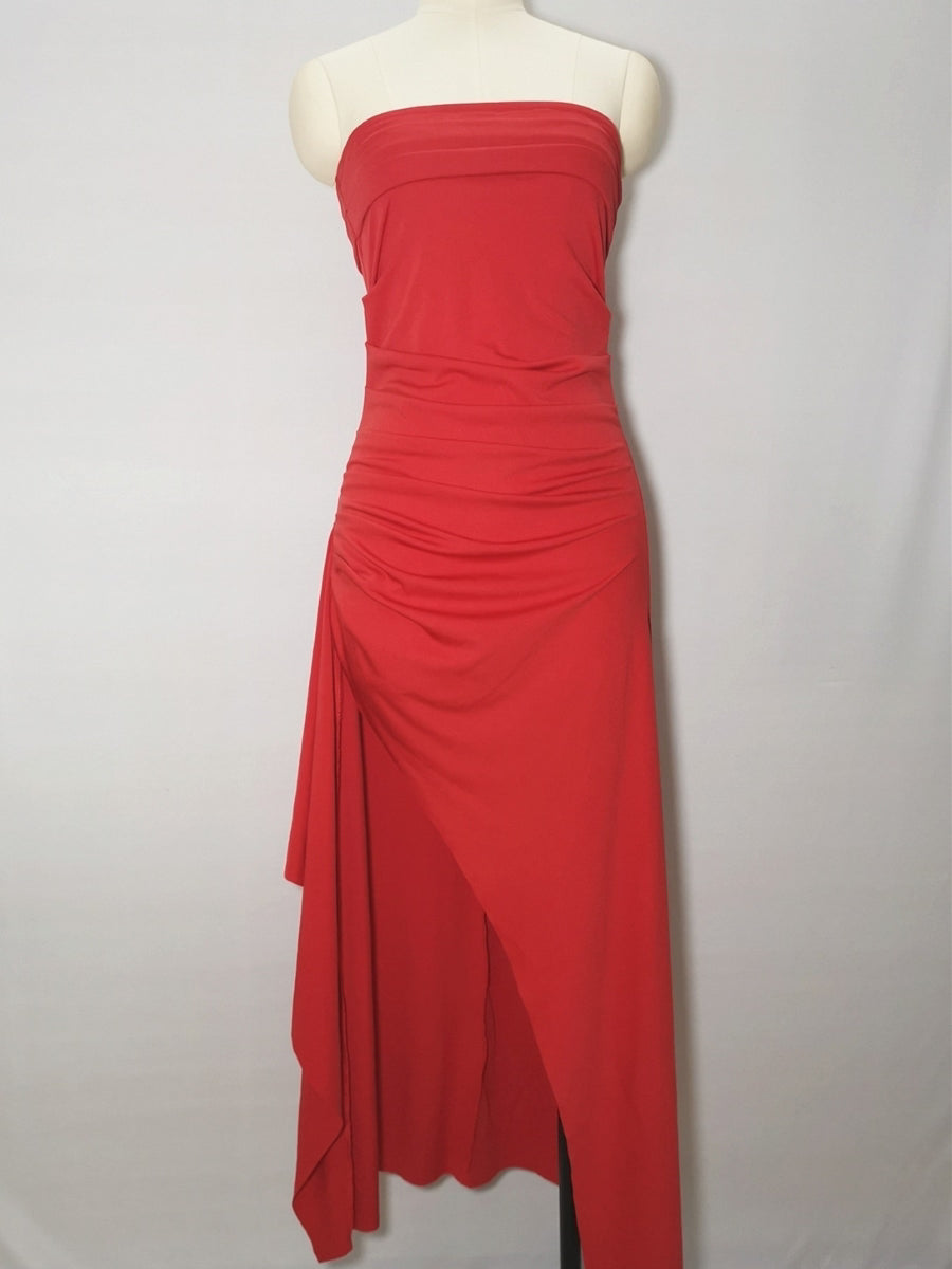 Elegant Off-Shoulder Split Maxi Dress
