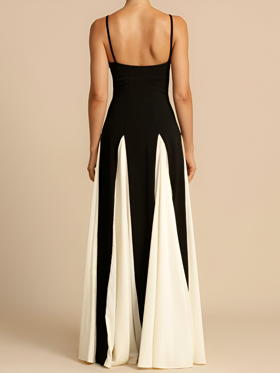 Elegant Color Block Dress