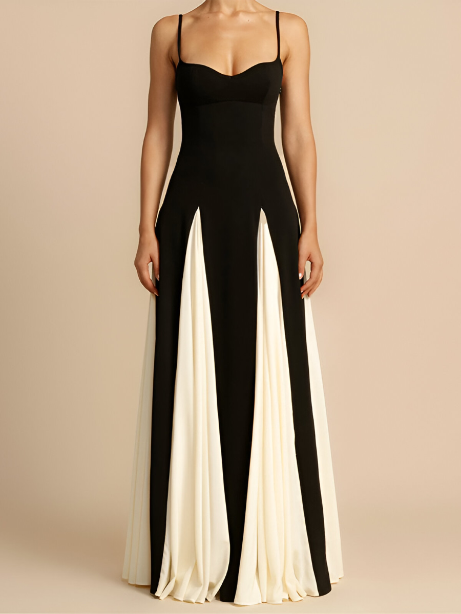 Elegant Color Block Dress