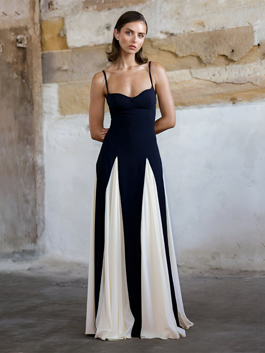 Elegant Color Block Dress