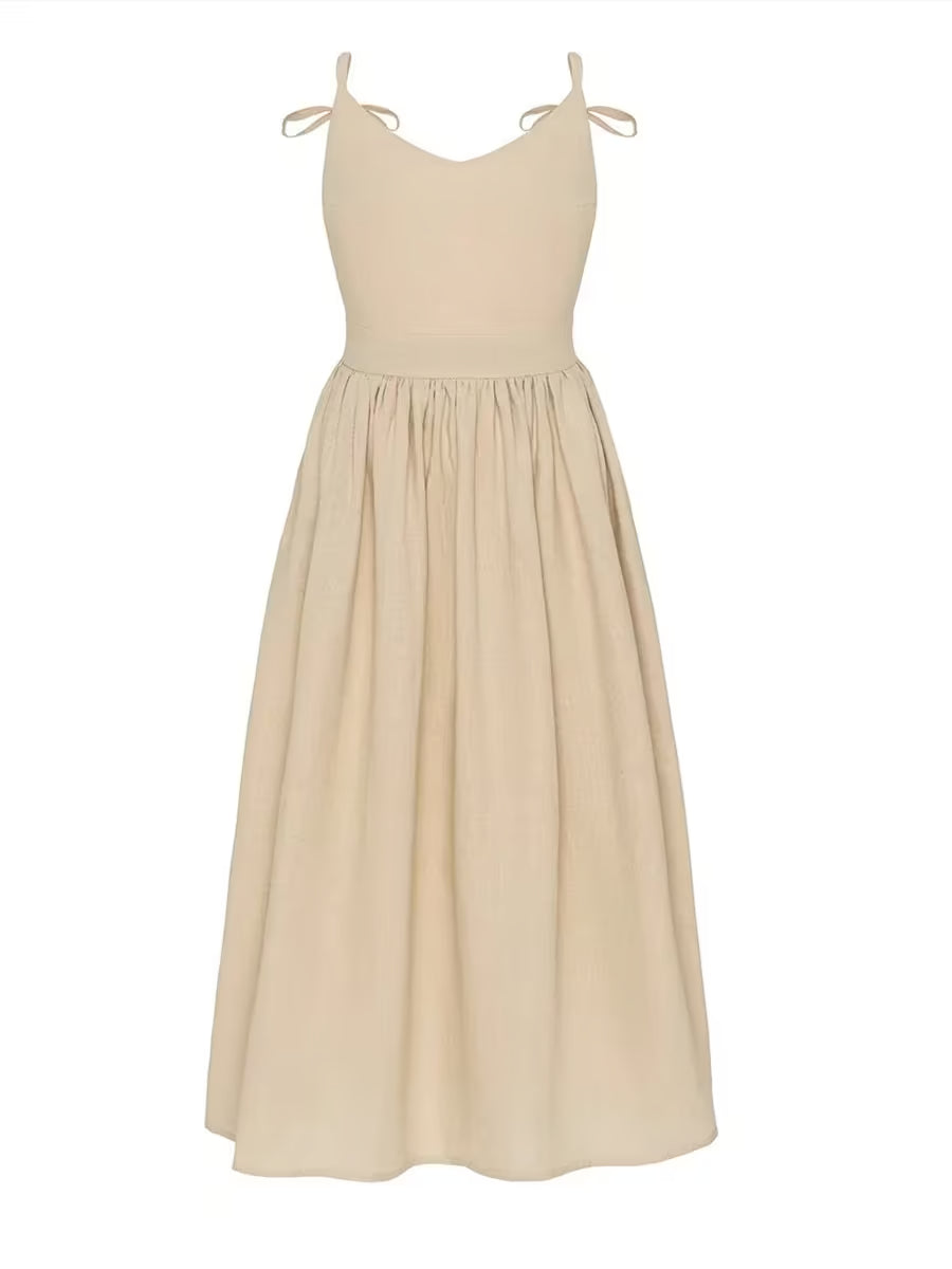 Mori Style Backless Suspender Dress