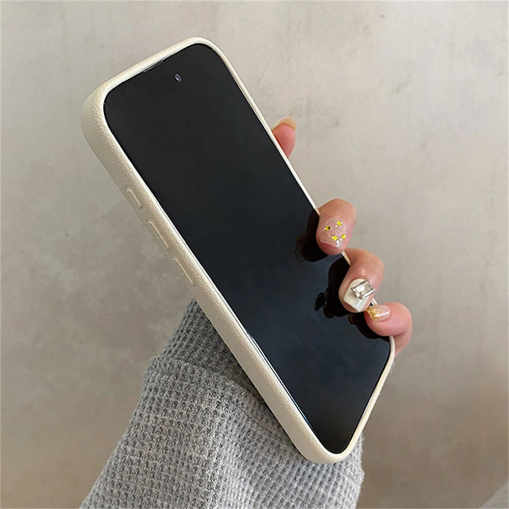 Korean Embroidery Cherry & Bow Phone Case