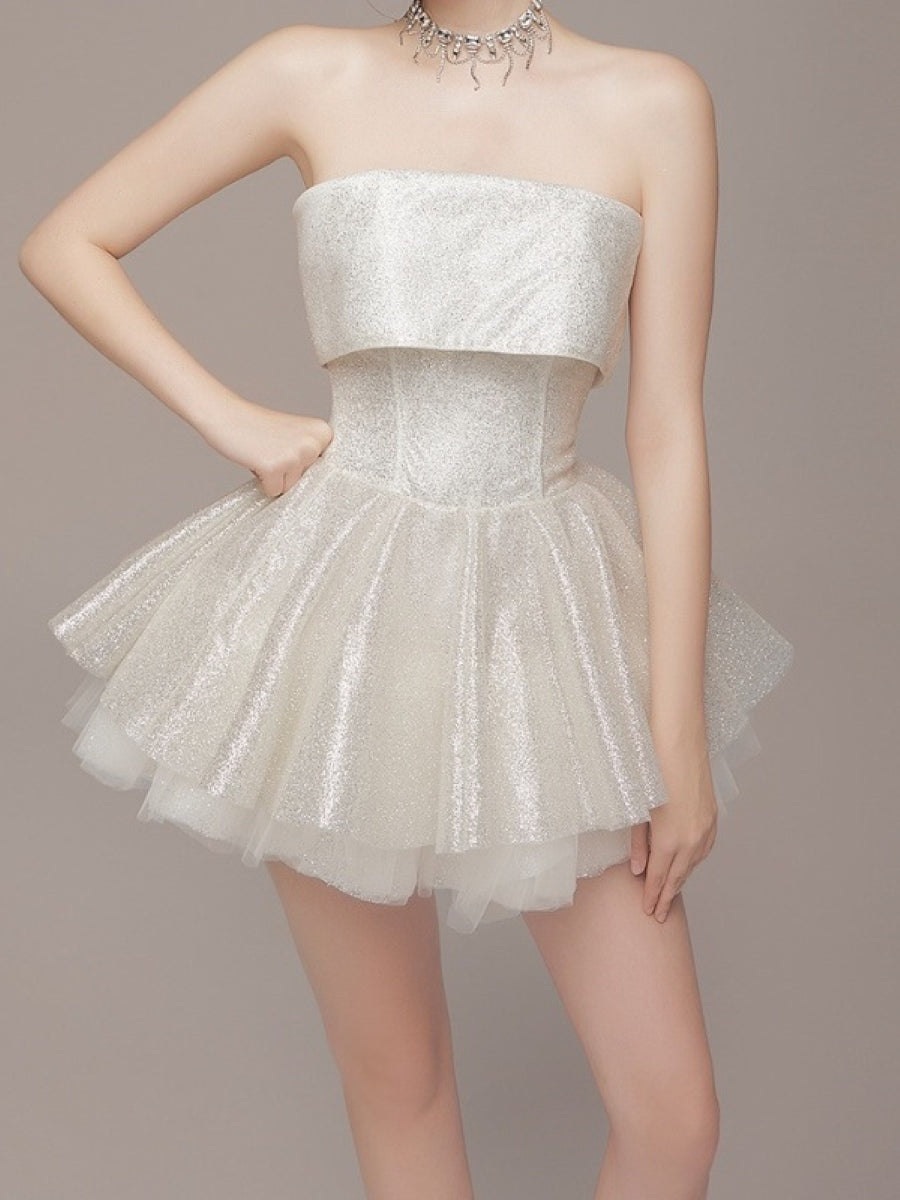 Sparkle Strapless Mini Dress