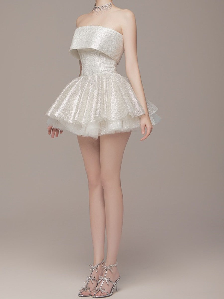 Sparkle Strapless Mini Dress