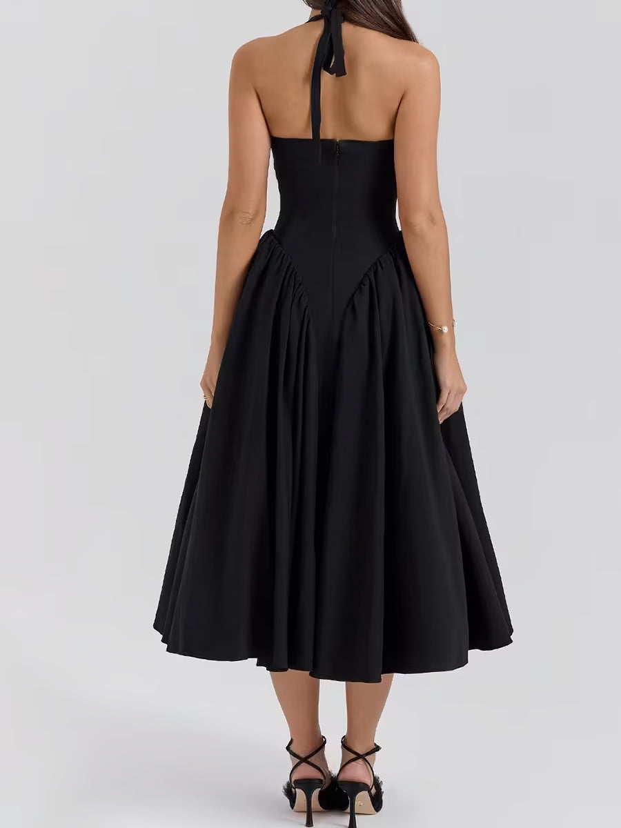 Summer Halter Evening Dress