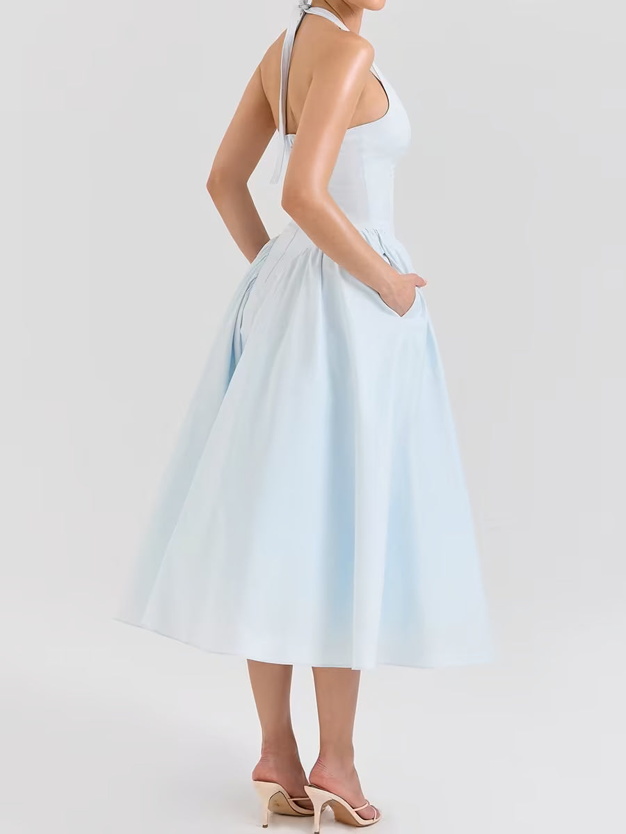Summer Halter Evening Dress