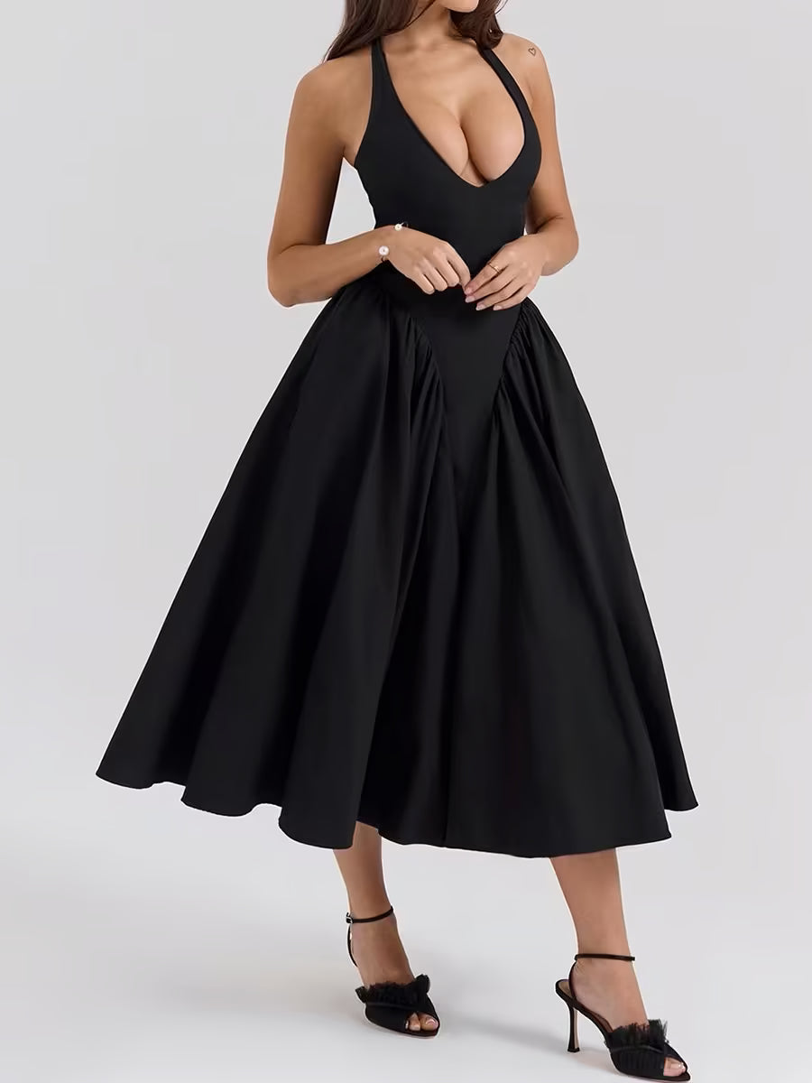 Summer Halter Evening Dress