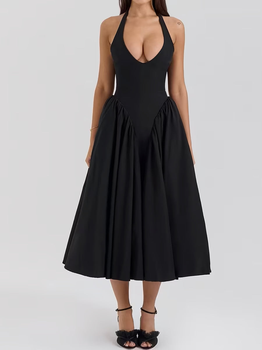 Summer Halter Evening Dress