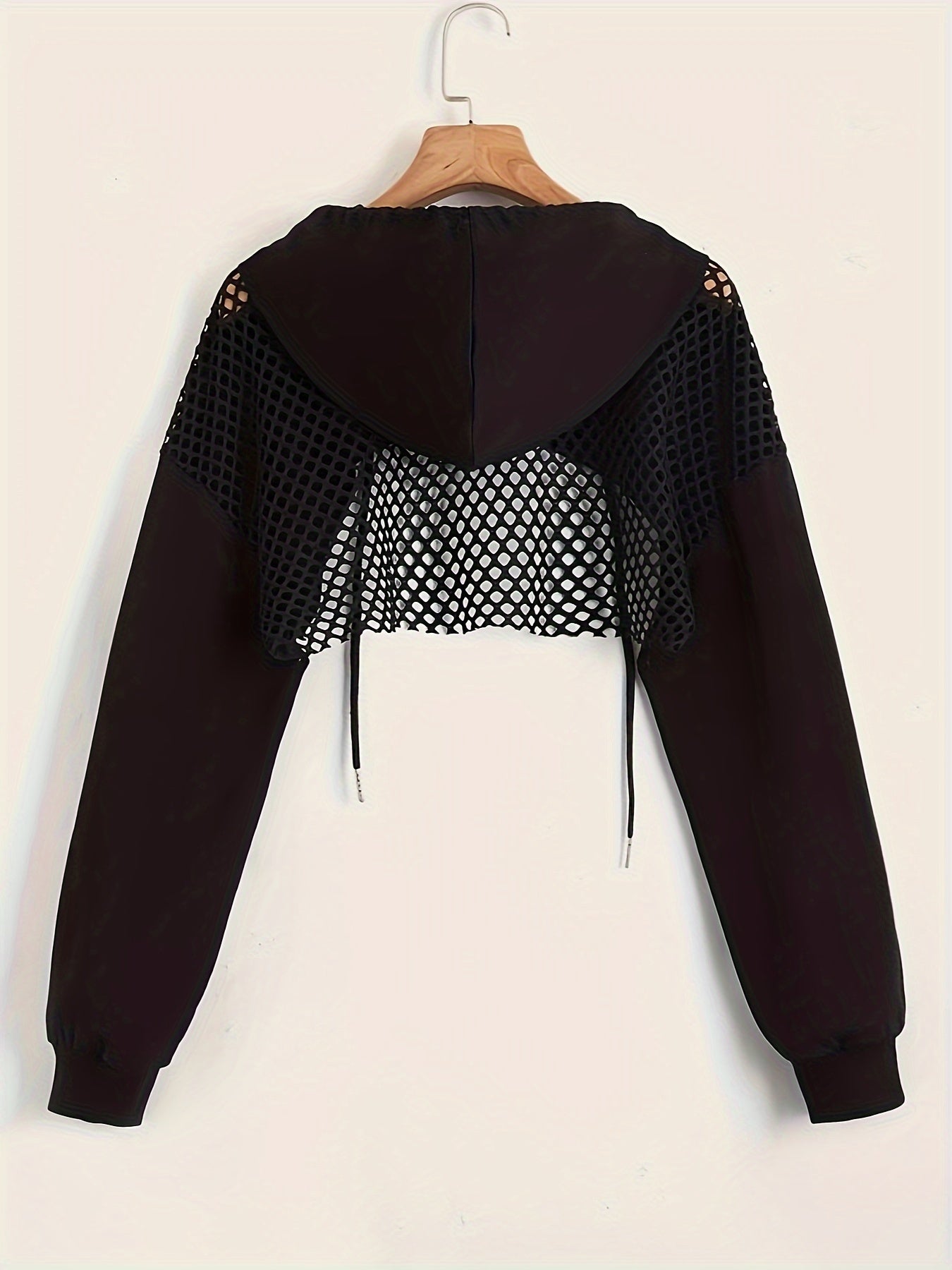 Edgy Cropped Mesh Top