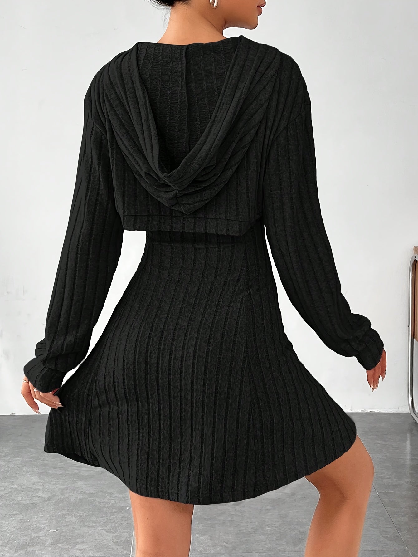 Long Sleeve Shrug & Tank Dress Set