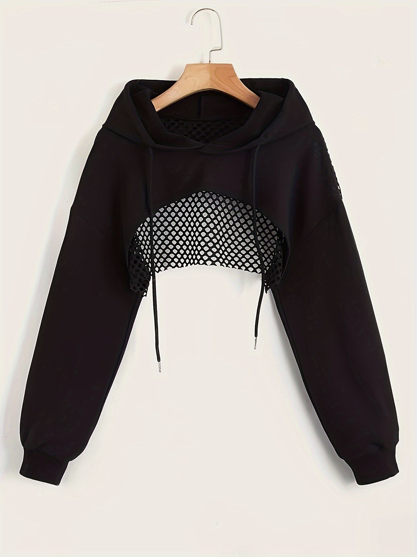 Edgy Cropped Mesh Top