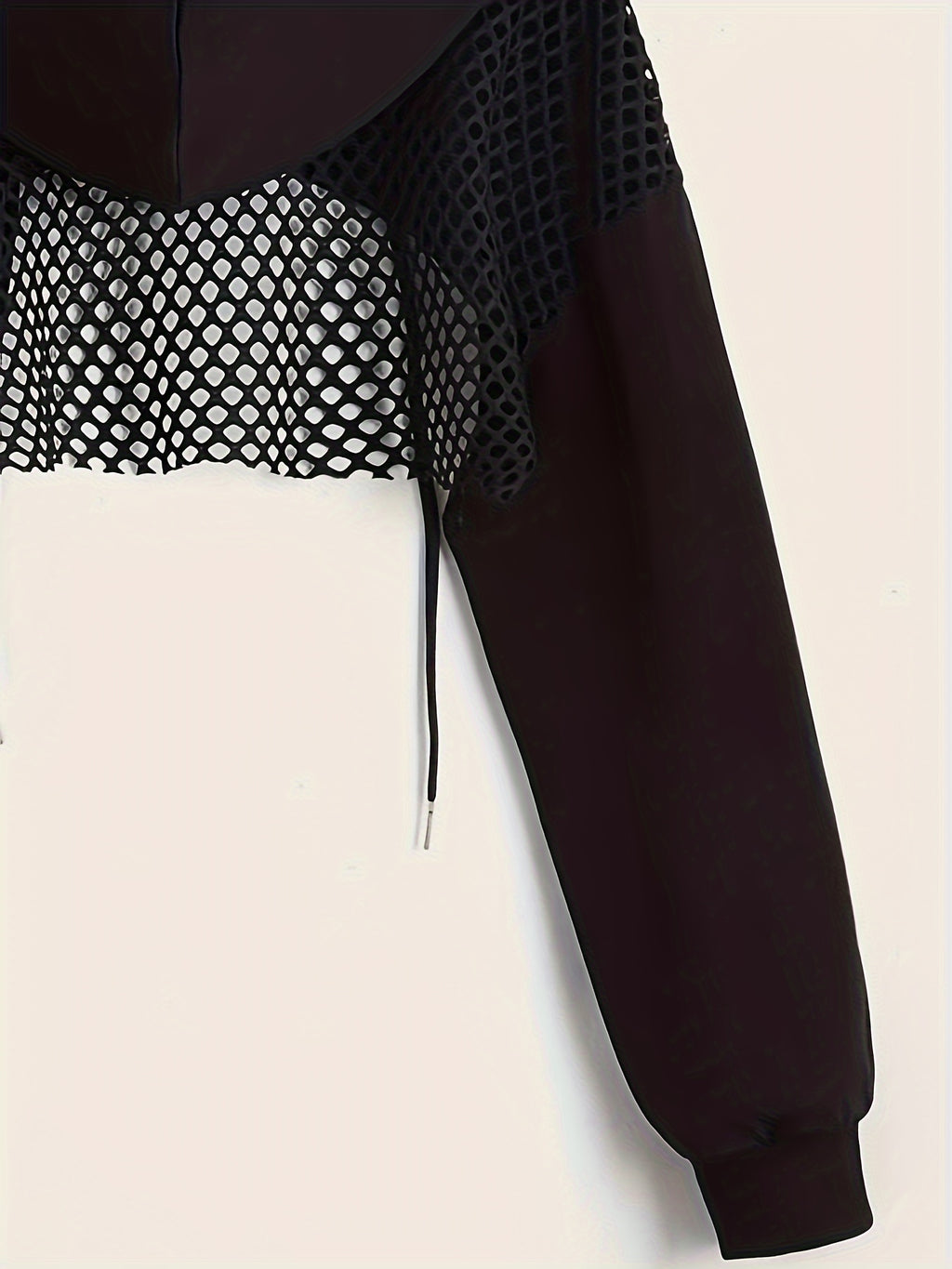 Edgy Cropped Mesh Top
