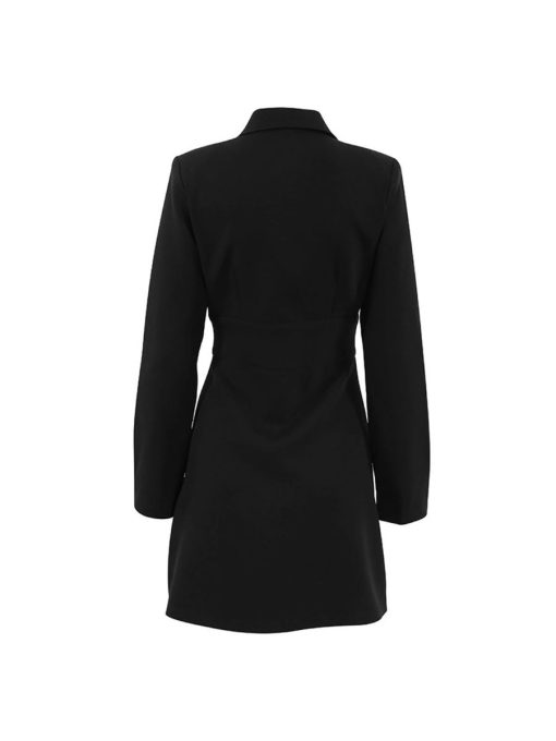 Chic Black Mini Blazer Dress 1