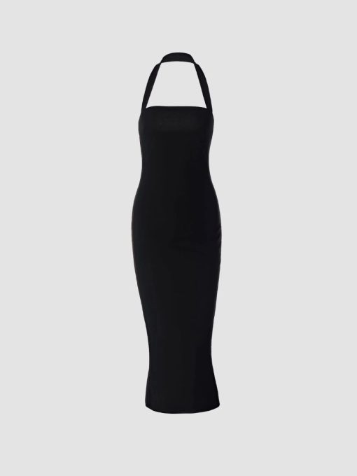 New Sexy Halter Backless Slimming Dress 7