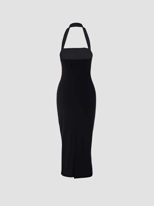 New Sexy Halter Backless Slimming Dress 8