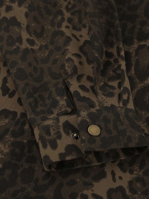 Oversized Leopard Print Shirt for Women 4