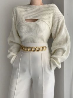 Utility Two Piece Bolero Sweater