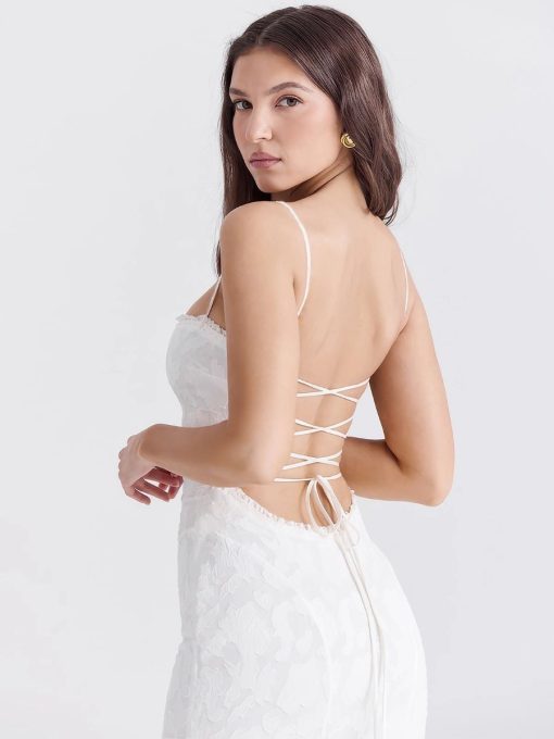 sexy backless strappy bodycon dress 5